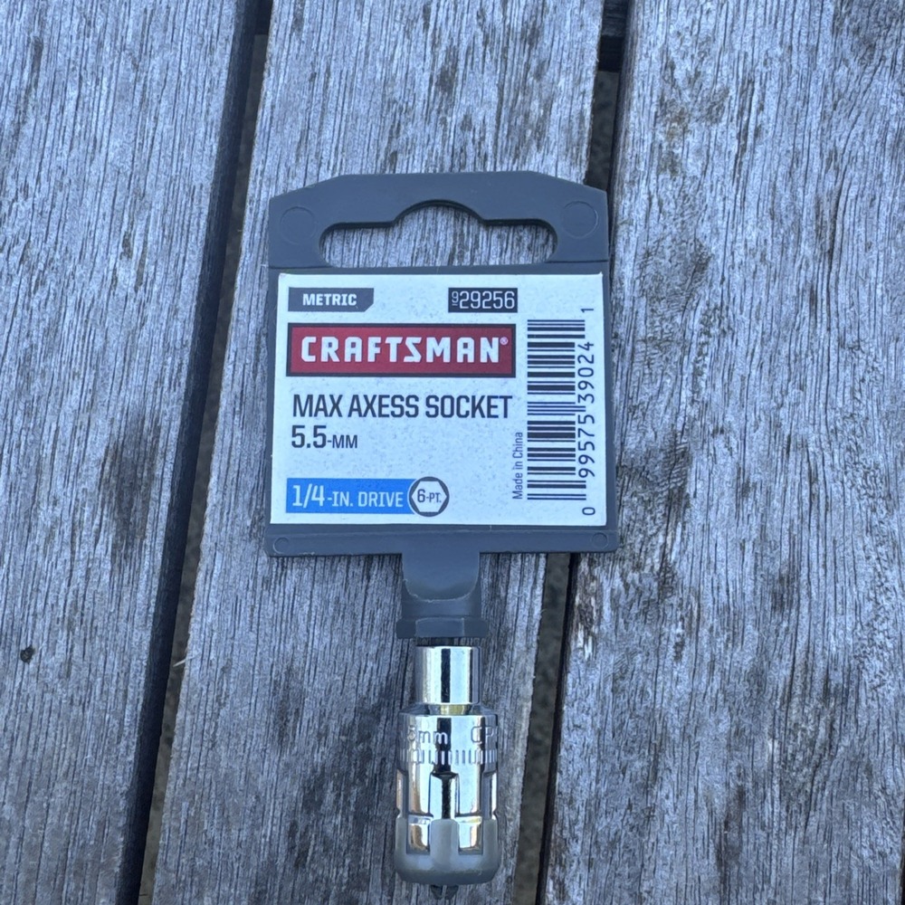 Craftsman Max Axess 1/4" Drive 5.5mm Socket 6pt 29256 New